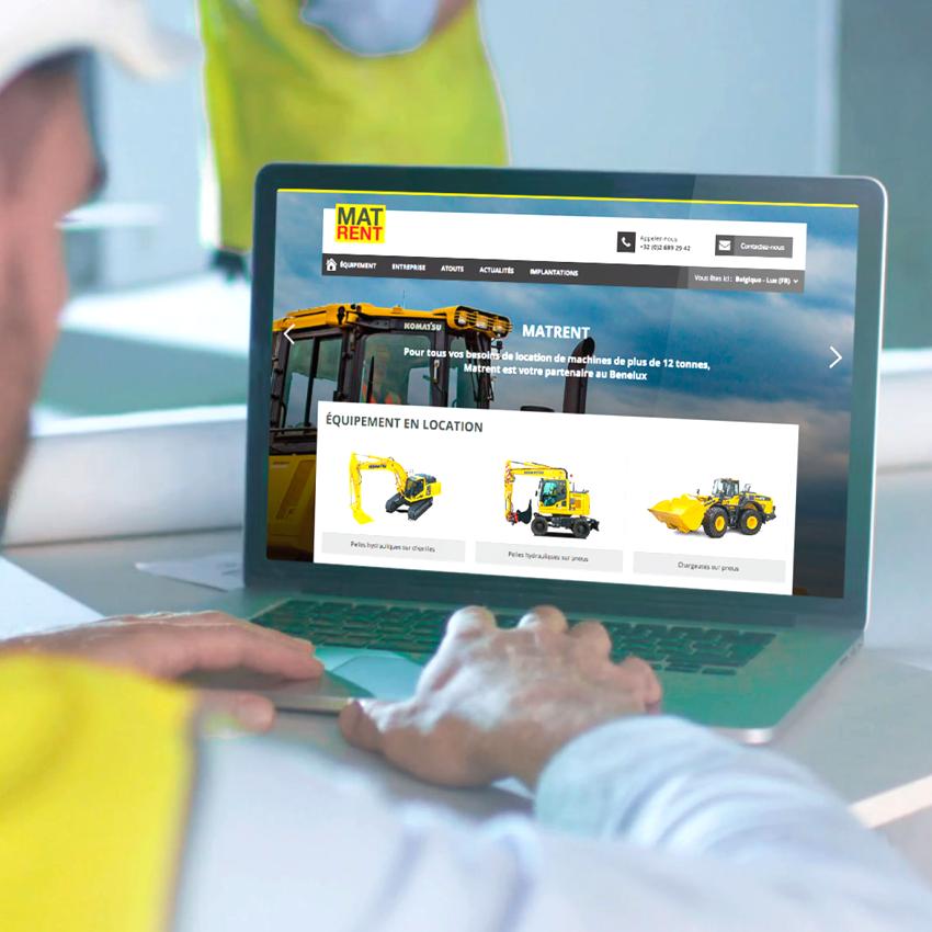 Création de site internet Matrent