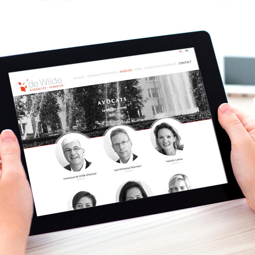 Création de site internet de Wilde & associés