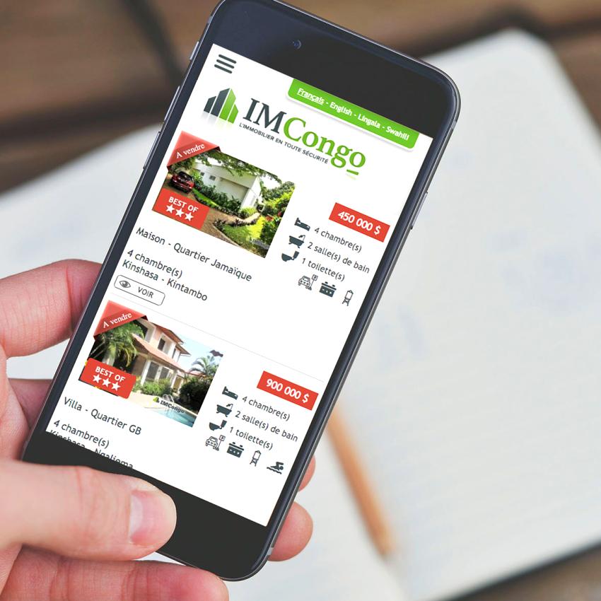 Applications web sur mesure IMCongo
