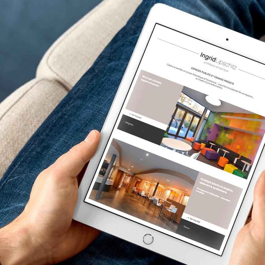 Création de site internet Ingrid Lipschitz