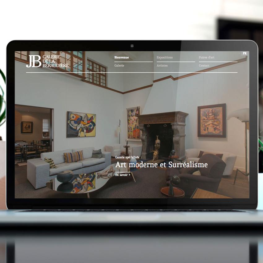 Création de site internet Galerie de la Béraudière
