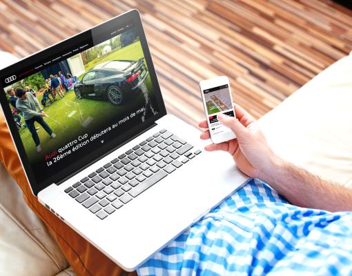 Site web réalisé par SoWeDo : Audi Quattro Cup