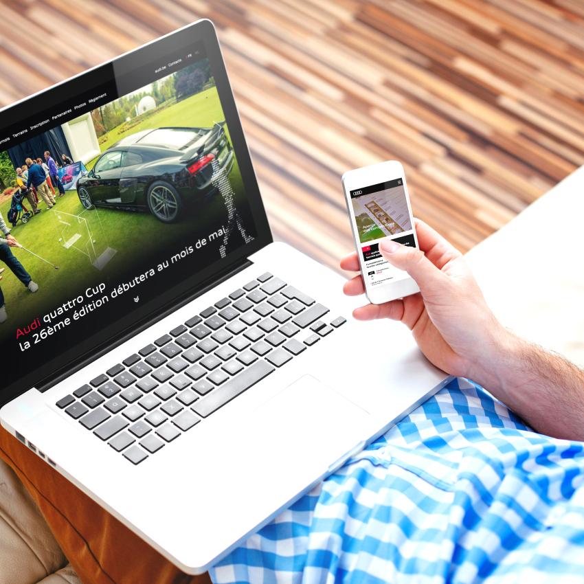 Création de site internet Audi Quattro Cup