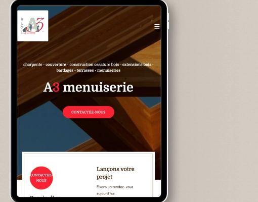 Site web réalisé par SoWeDo : A3 menuiserie