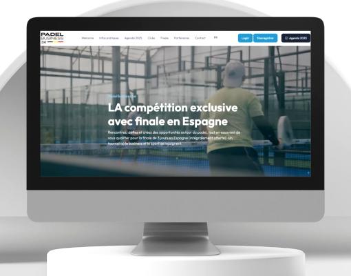 Site web réalisé par SoWeDo : Padel Business
